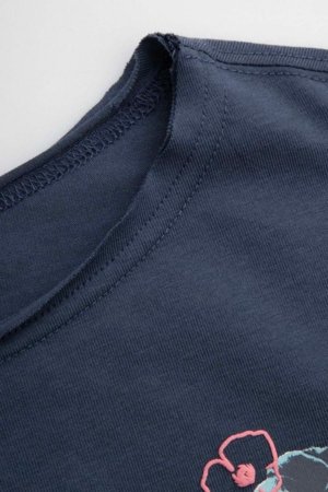 COCCODRILLO marškinėliai trumpomis rankovėmis, tamsiai mėlyni, WC6143203FGJ-015-164, 164 dydis 