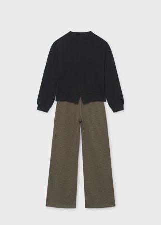 MAYORAL kelnės ir megztinis, black, 7.534-23, 128  cm 