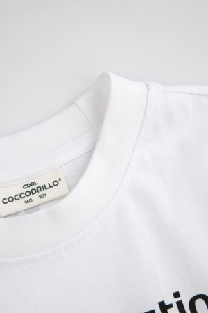 COCCODRILLO marškinėliai LICENCE BOY, balti, cm 