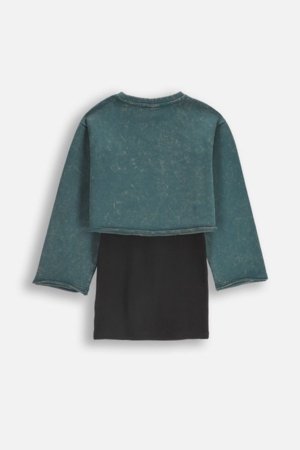 COCCODRILLO suknelė, žalia, ZC5129101FGJ-011-146, 146 cm 