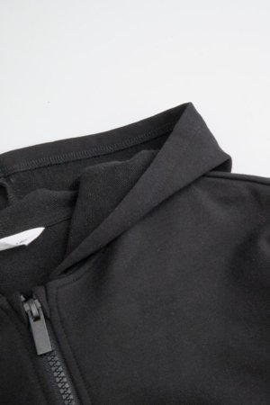 COCCODRILLO susegamas džemperis su gobtuvu, juodas, dydis 