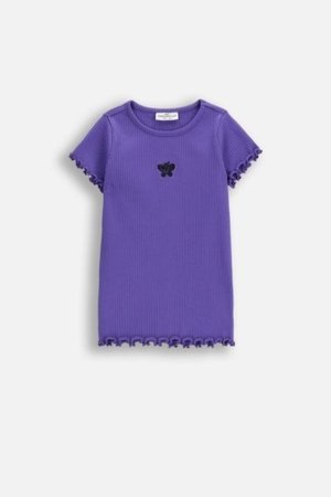 COCCODRILLO marškinėliai RAVE GIRL KIDS, violetiniai, cm 