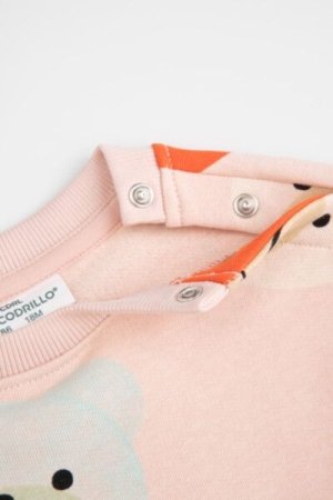 COCCODRILLO džemperis CUTE GIRL NEWBORN, powder pink, ZC4132602CGN-033-086, 86 cm 