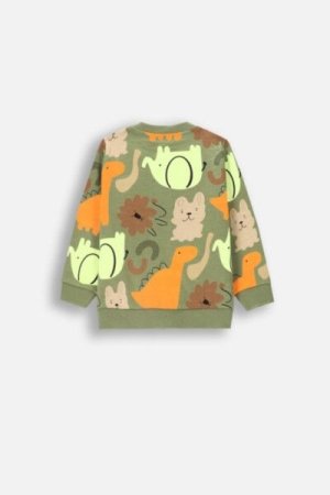 COCCODRILLO susegamas megztinis SMILE BOY NEWBORN, khaki, ZC4132202SBN-027-086, 86 cm 