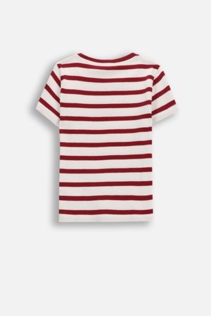 COCCODRILLO marškinėliai trumpomis rankovėmis, raudoni, WC6143202GGK-017-110, 110 dydis 