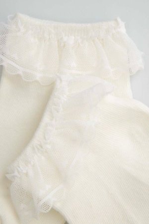 COCCODRILLO kojinės SOCKS GIRL, kreminės, WC5382203SOG-003-033, 33 cm 