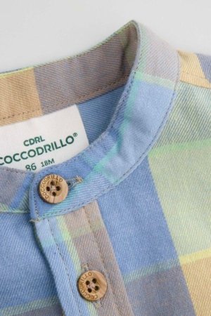 COCCODRILLO marškiniai ilgomis rankovėmis MONOCHROME BOY NEWBORN, spalvoti, WC5136101MBN-022-086, 86 cm 