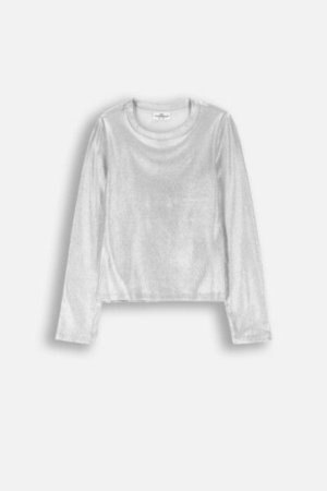 COCCODRILLO marškinėliai ELEGANT PARTY GIRL, silver, ZC4143101EPG-024-164, 164 cm 