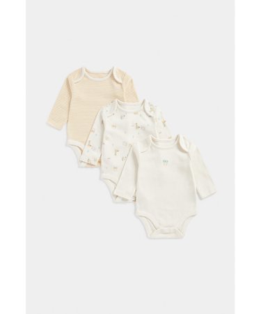 MOTHERCARE smėlinukas ilgomis rankovėmis, FE132 3vnt.,  