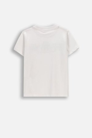 COCCODRILLO marškinėliai trumpomis rankovėmis, balti, WC6143204MBK-001-116, 116 cm 