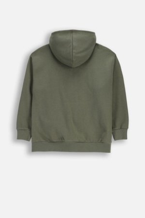 COCCODRILLO džemperis su gobtuvu, žalias, WC6132401VBA-011-104, 104 cm 