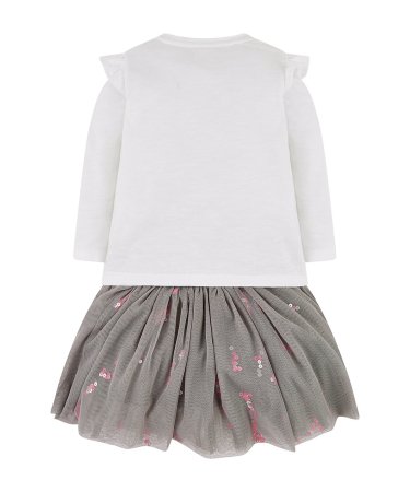 MOTHERCARE Marškinėliai ilgom rankovėm ir sijonas, TC652 352549