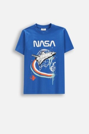 COCCODRILLO marškinėliai trumpomis rankovėmis, mėlyni, dydis 