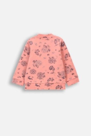 COCCODRILLO džemperis FLOWERS GIRL NEWBORN, rožinis, ZC4132202FGN-007-086, 86 cm 