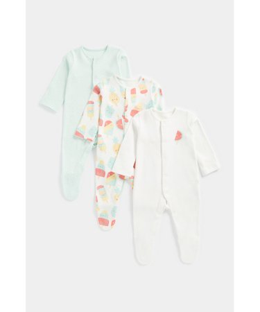 MOTHERCARE šliaužtinukas ilgomis rankovėmis, 3 vnt., EC652 630072