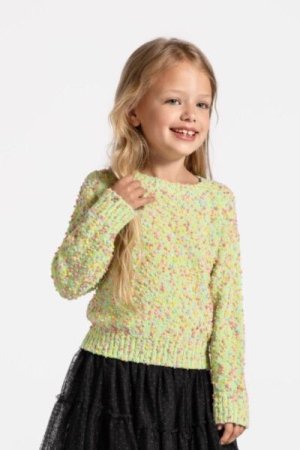 COCCODRILLO megztinis CARTOONS GIRL KIDS, žalias, ZC4172101CGK-011-122, 122 cm 