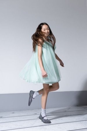 COCCODRILLO suknelė trumpomis rankovėmis ELEGANT JUNIOR GIRL, žalia, WC5128302EJG-031-164, 164 cm 