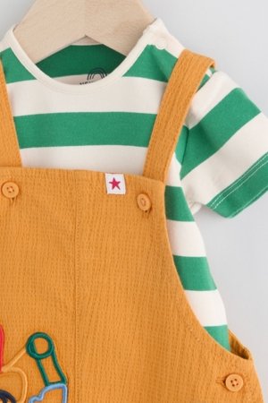 NEXT smėlinukas trumpomis rankovėmis ir kombinezonas, E47504, 80-86 