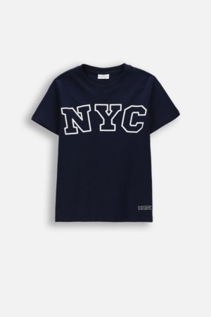 COCCODRILLO marškinėliai trumpomis rankovėmis, tamsiai mėlyni, WC6143220VBA-015-164, 164 cm 