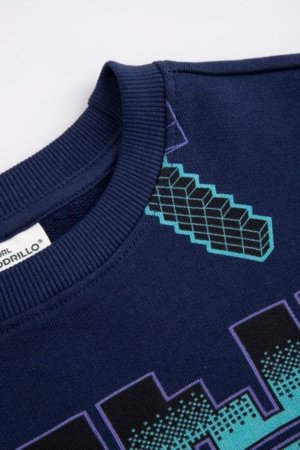 COCCODRILLO džemperis, juodas, WC6132102LBD-015-128, 128 cm 