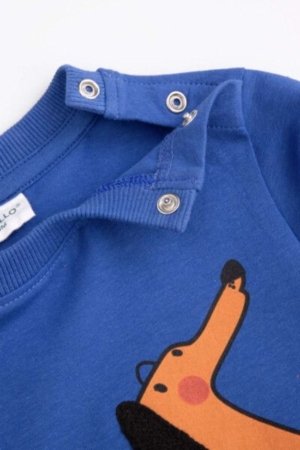 COCCODRILLO marškinėliai BETWEEN FRIENDS BOY NEWBORN, cobalt, ZC4143102BBN-032-086, 86 cm 