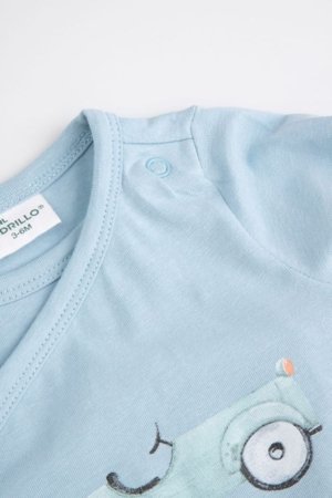 COCCODRILLO susegamas smėlinukas ilgomis rankovėmis, mėlynas, dydis 