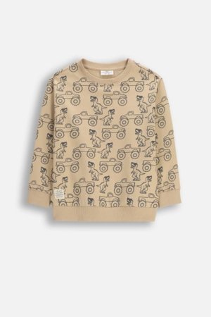 COCCODRILLO džemperis, smėlio spalvos, WC6132102NBK-002-122, 122 cm 