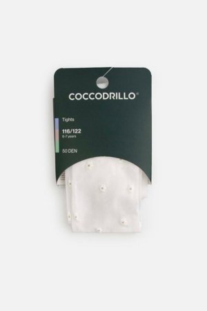 COCCODRILLO pėdkelnės, baltos, WC6380313TMC-001-128, 128/134 dydis 