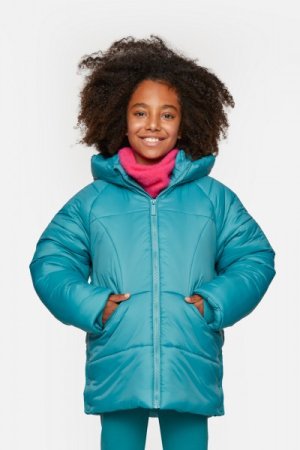 COCCODRILLO žieminė striukė OUTERWEAR GIRL KIDS, žalia, ZC3152103OGK-011-164, 164cm 