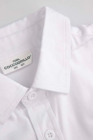 COCCODRILLO marškiniai trumpomis rankovėmis, balti, XCX136201EJB-001-092 