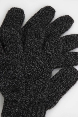 COCCODRILLO pirštuotos pirštinės ACCESSORIES WINTER BOY, graphite, ZC3360307AWB-020 