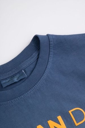 COCCODRILLO marškinėliai trumpomis rankovėmis, mėlyni, WC6143202MBJ-022-128, 128 cm 