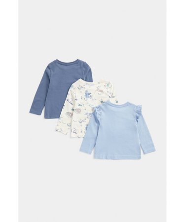 MOTHERCARE marškinėliai ilgomis rankovėmis, FE312 3vnt.,  