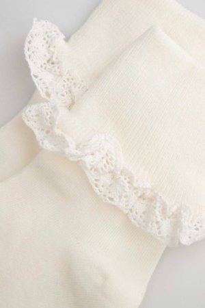 COCCODRILLO kojinės SOCKS GIRL, kreminės, WC5382201SOG-003-033, 33 cm 