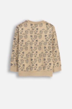 COCCODRILLO džemperis, smėlio spalvos, WC6132102NBK-002-122, 122 cm 