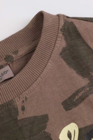 COCCODRILLO marškinėliai EVERYDAY BOY A, khaki, ZC4143102VBA-027-152, 152 cm 