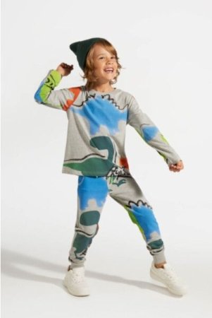 COCCODRILLO tamprės DIGITAL BOY KIDS, pilkos, ZC4122701DBK-019-122, 122 cm 