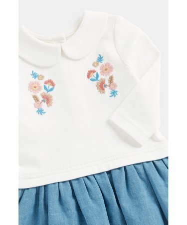 MOTHERCARE suknelė ilgomis rankovėmis ir pėdkelnės, FB364 644028