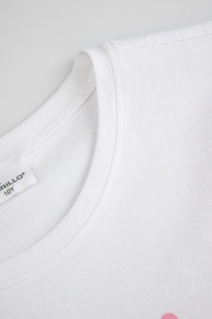 COCCODRILLO marškinėliai trumpomis rankovėmis, balti, cm 