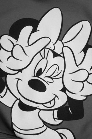 COCCODRILLO džemperis su gobtuvu, pilkas, cm 