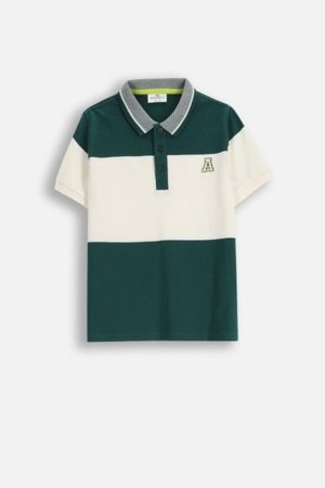 COCCODRILLO marškinėliai ACADEMY BOY JUNIOR, žali, ZC5143601ABJ-011-128, 128 cm 