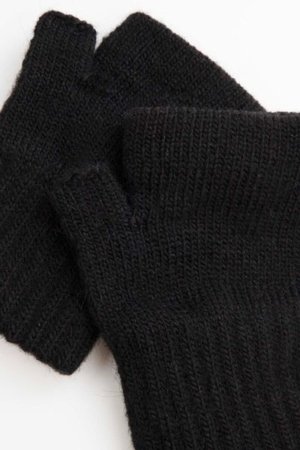 COCCODRILLO pirštinės ACCESSORIES WINTER GIRL, juodos, ZC5360801AWG-021-M, M cm 