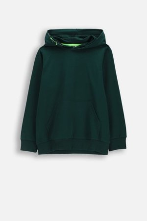 COCCODRILLO džemperis su gobtuvu, žalias, WC6132301VBA-011-146, 146 cm 