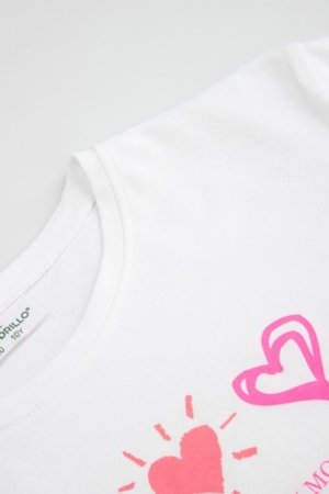 COCCODRILLO marškinėliai ilgomis rankovėmis, balti, cm 