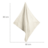 ROBA megztas pledas SEASHELLS OYSTER, 80x80 cm., White, 306113G281 