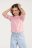 COCCODRILLO susegamas megztinis BASIC GIRL, powder pink, WC3172201BAG-033 WC3172201BAG-033-158