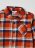 OVS BOY9-36M SHIRTS L/S 2M 9-12 ORANGE/BLUE CHECK 001849999 
