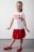 COCCODRILLO sijonas ACADEMY GIRL KIDS, raudonas, cm 