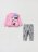 OVS GIRL9-36M JOGGING L/S 2M 9-12 PINK/GREY 001843591 001843591